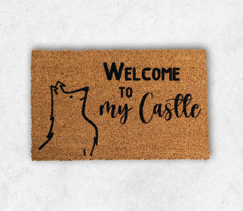 Kokosfußmatte "Welcome to my Castle"